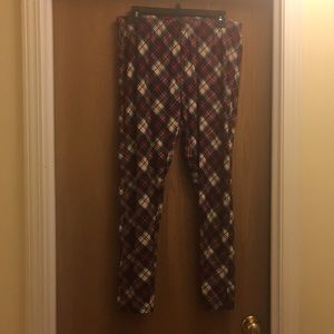 Plaid leggings